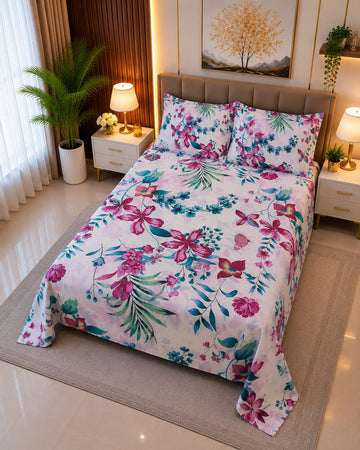 3 PC Double Bedsheet Set